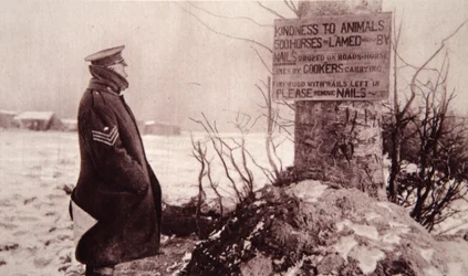 Amabilidad con los animales, ilustración de The Illustrated War News, 7 de febrero de 1917